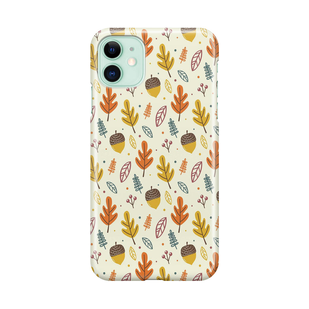 Autumn Things Pattern iPhone 12 Case