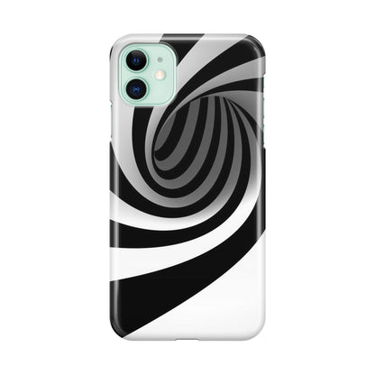 Black and White Twist iPhone 12 Case