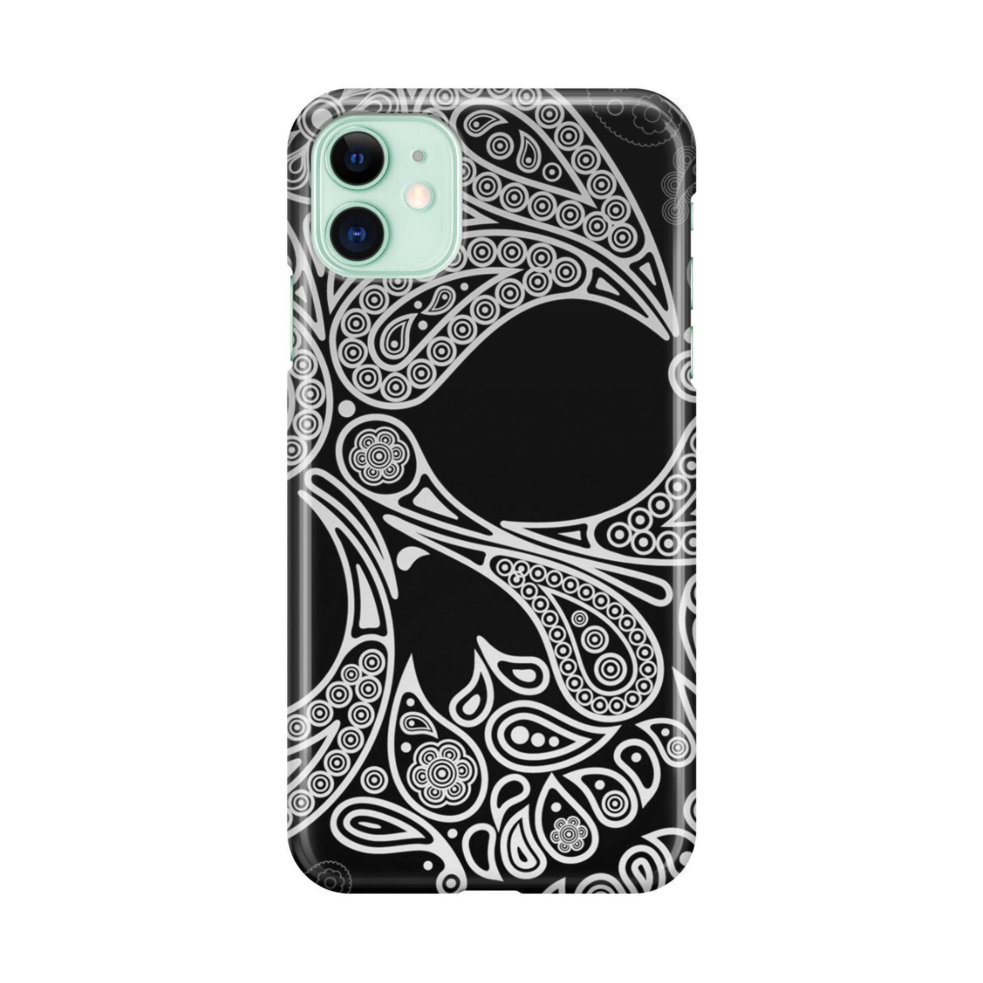Black Skull iPhone 12 Case