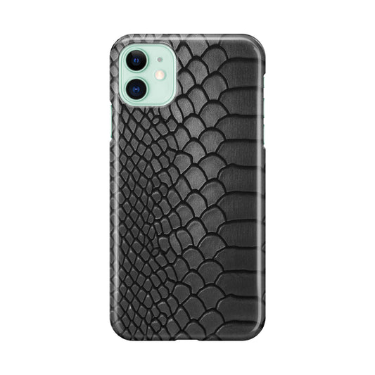 Black Snake Skin Texture iPhone 11 Case