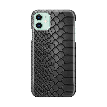 Black Snake Skin Texture iPhone 12 mini Case