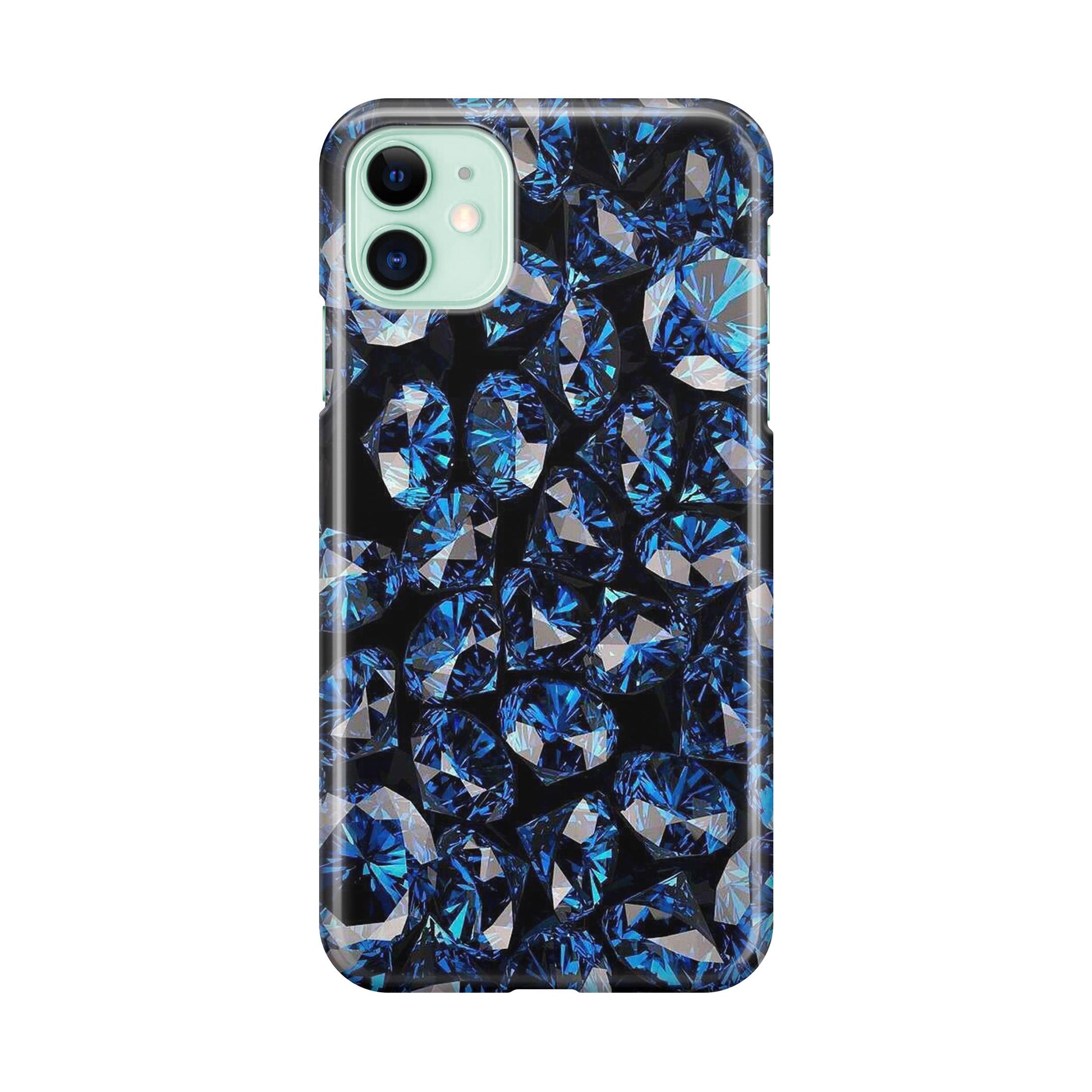 Blue Diamonds Pattern iPhone 11 Case