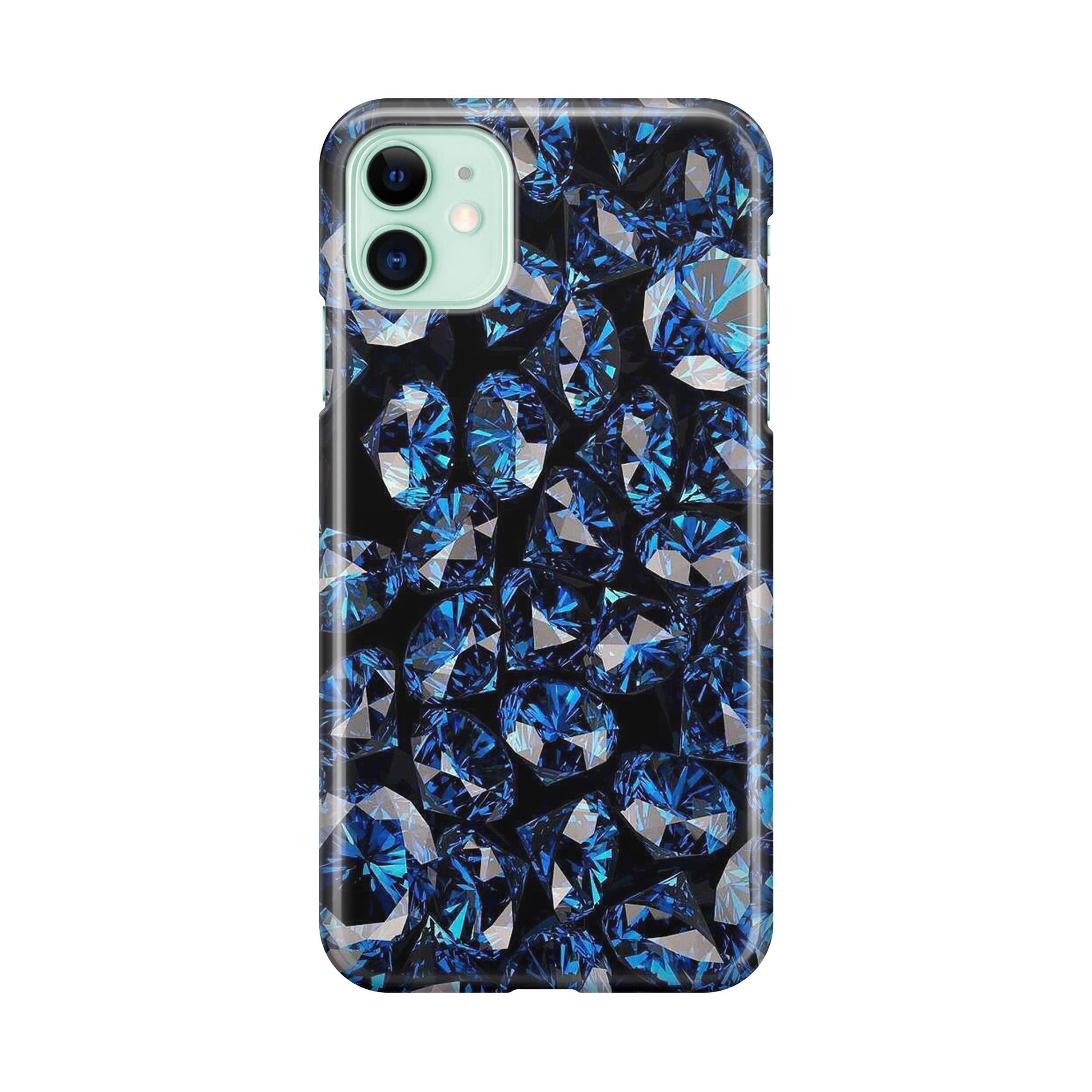 Blue Diamonds Pattern iPhone 12 Case