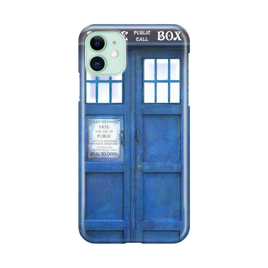 Blue Police Call Box iPhone 11 Case