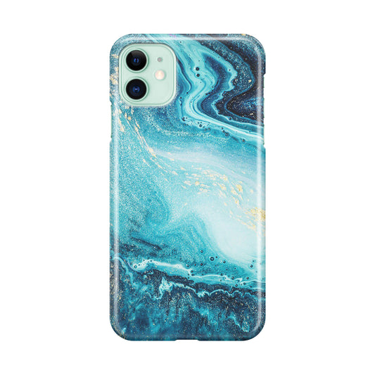 Blue Water Glitter iPhone 11 Case