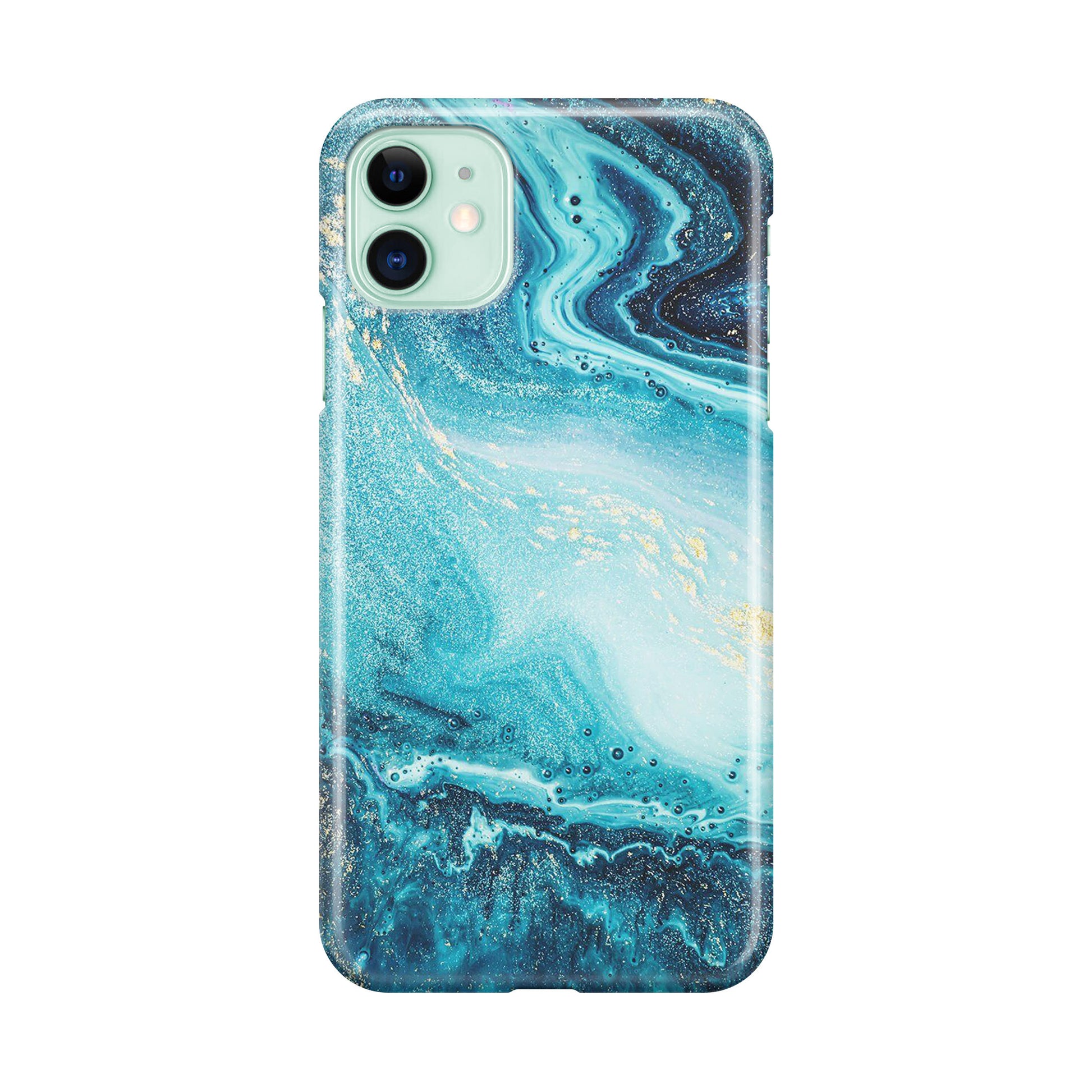 Blue Water Glitter iPhone 12 mini Case