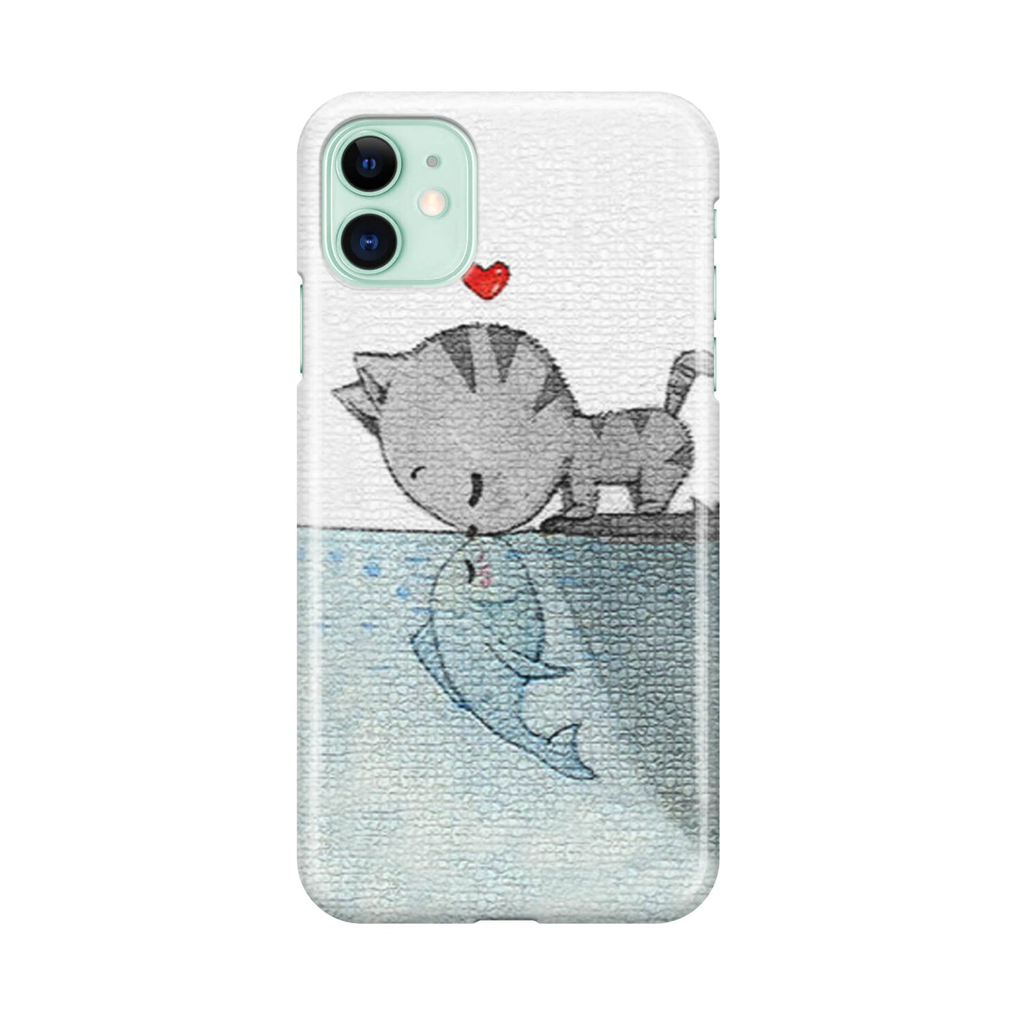 Cat Fish Kisses iPhone 11 Case