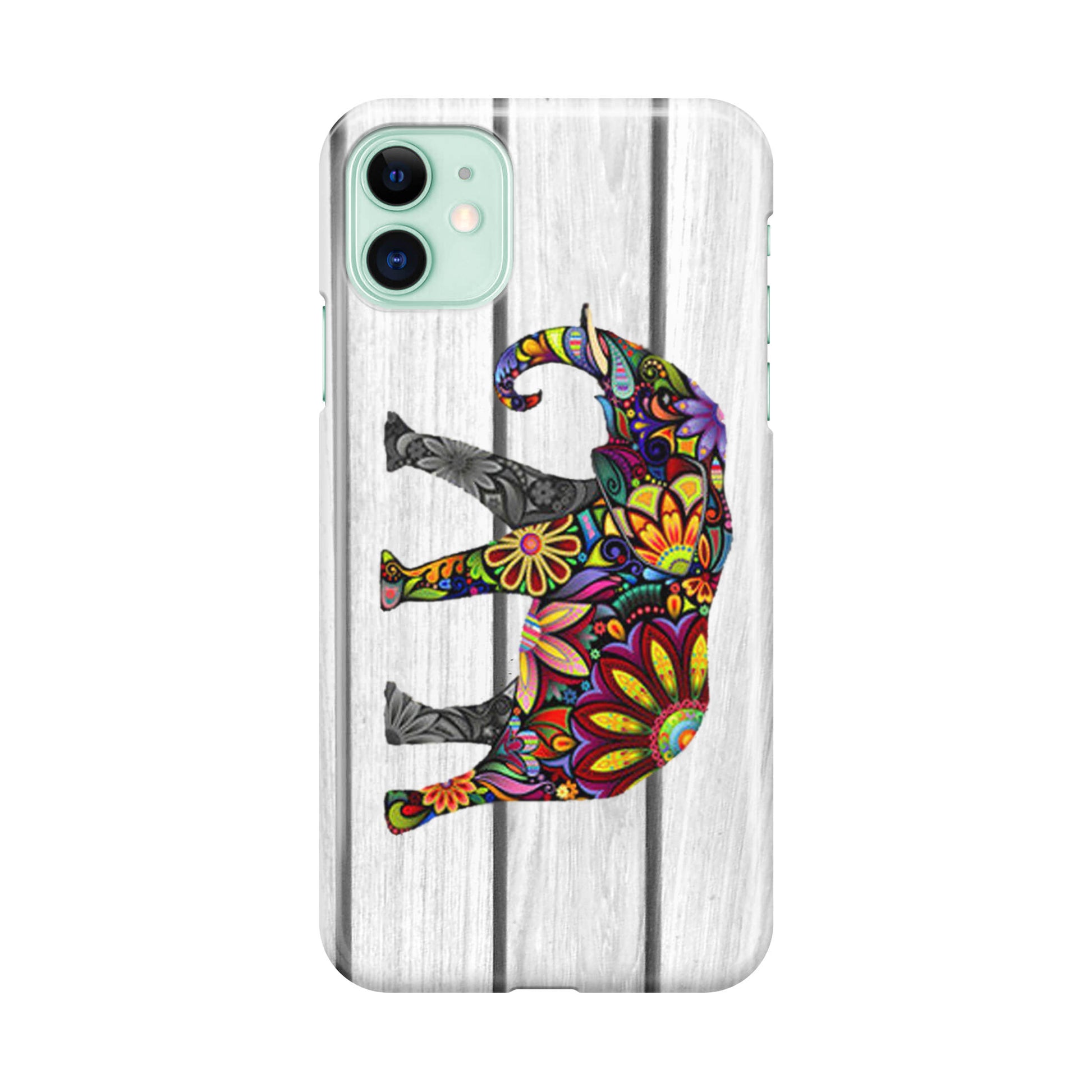 Colorful Elephant Flower iPhone 11 Case