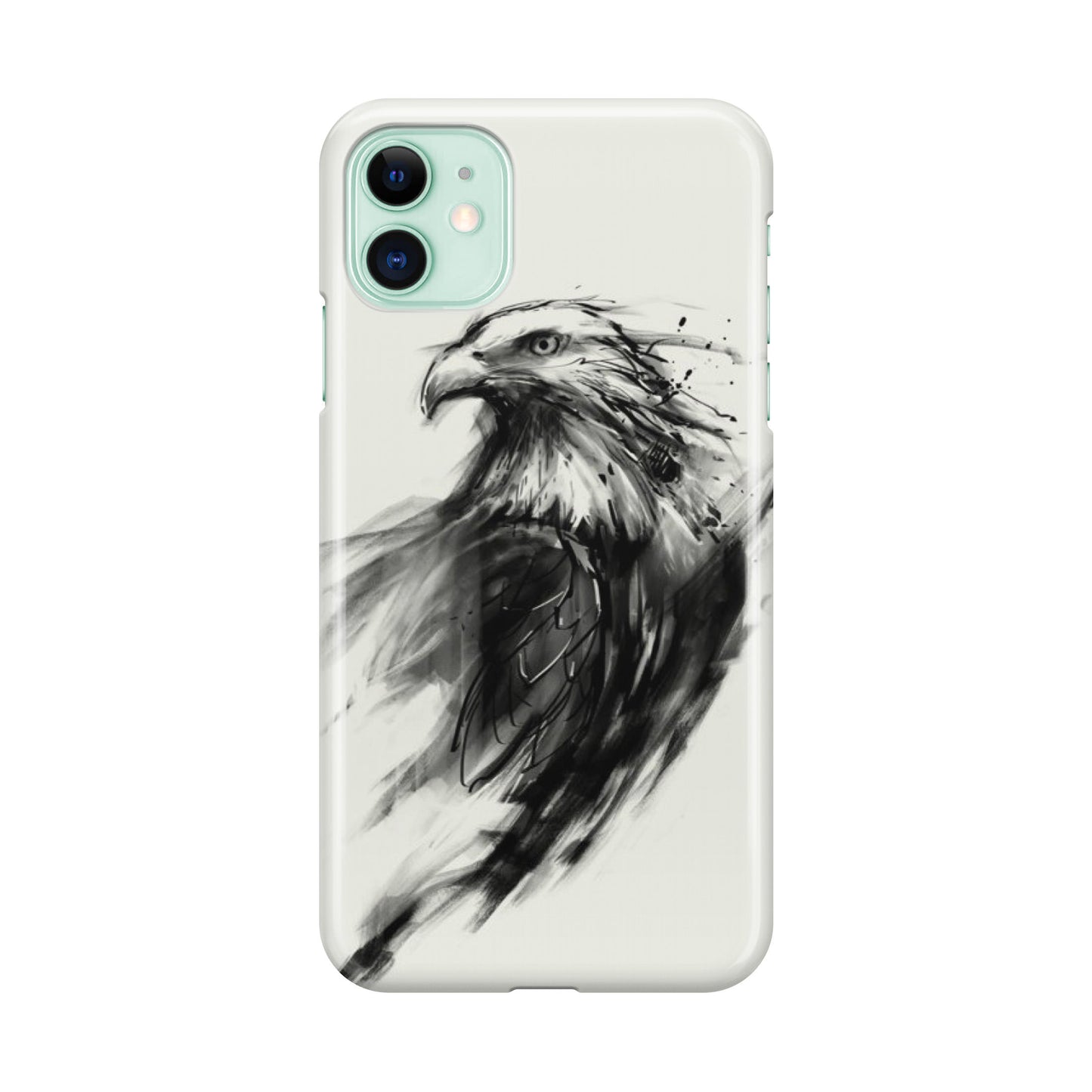 Eagle Art Black Ink iPhone 12 Case