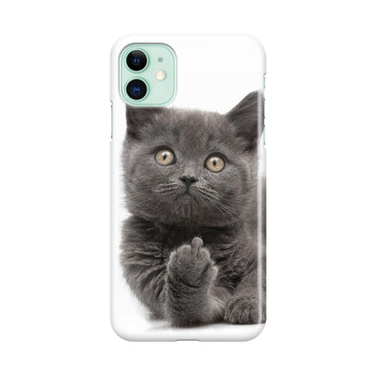 Finger British Shorthair Cat iPhone 11 Case