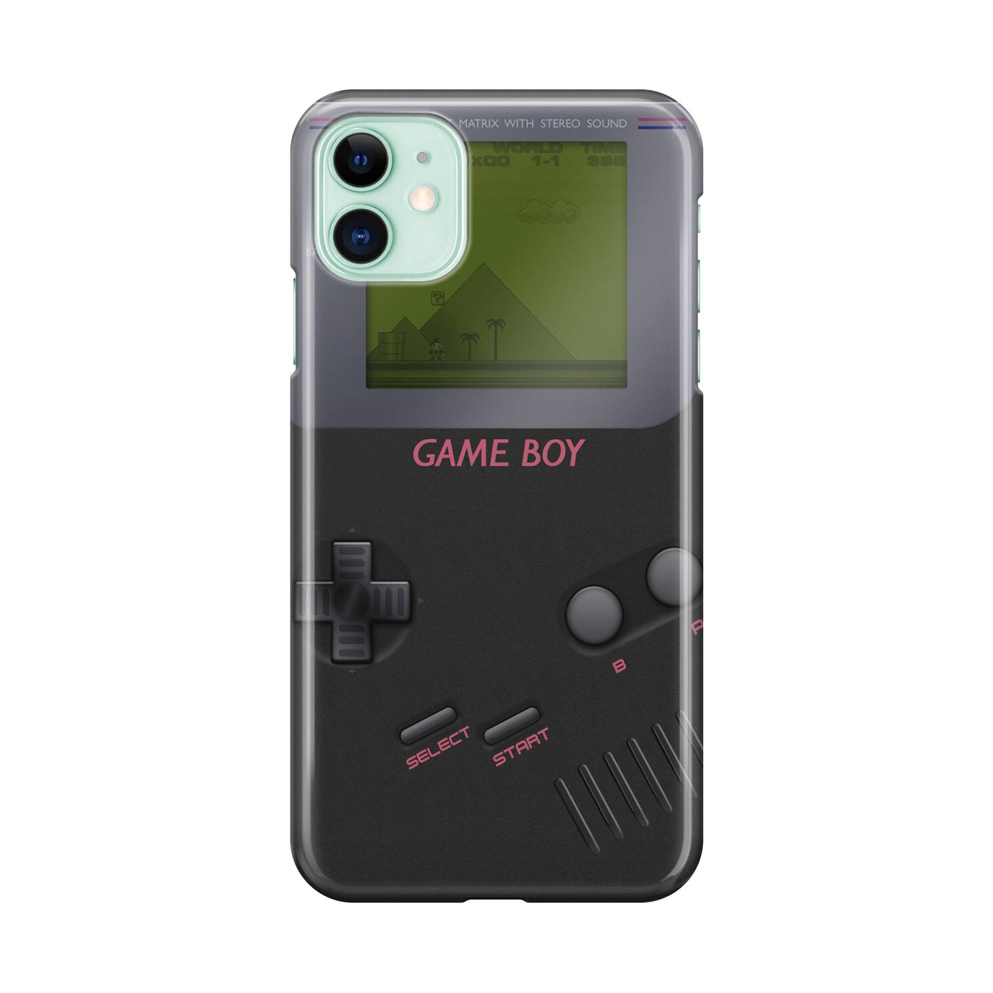 Game Boy Black Model iPhone 12 Case