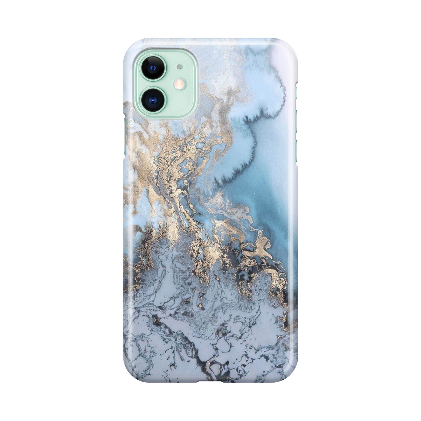 Golden Azure Marble iPhone 12 Case