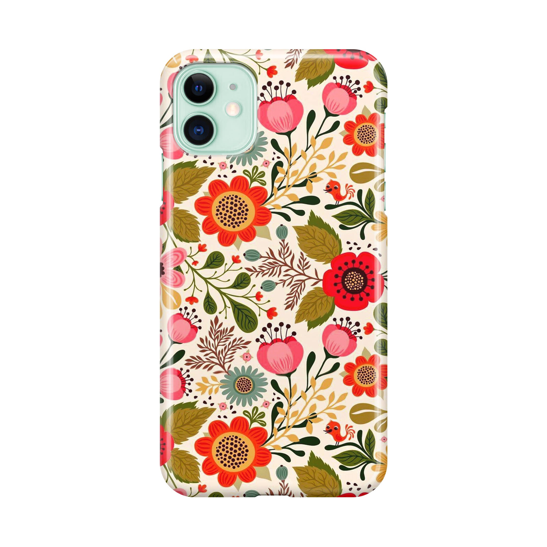 Hello Spring Pattern iPhone 11 Case