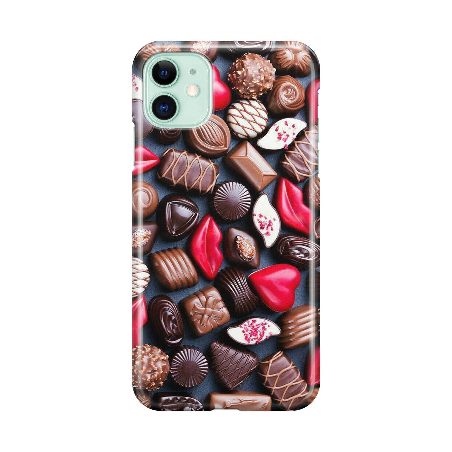 I Love Choco Pattern iPhone 11 Case