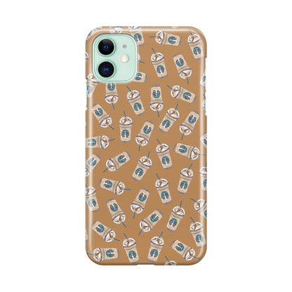 Iced Cappuccinos Lover Pattern iPhone 11 Case