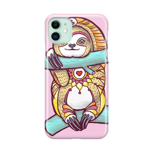 Mandala Sloth iPhone 11 Case