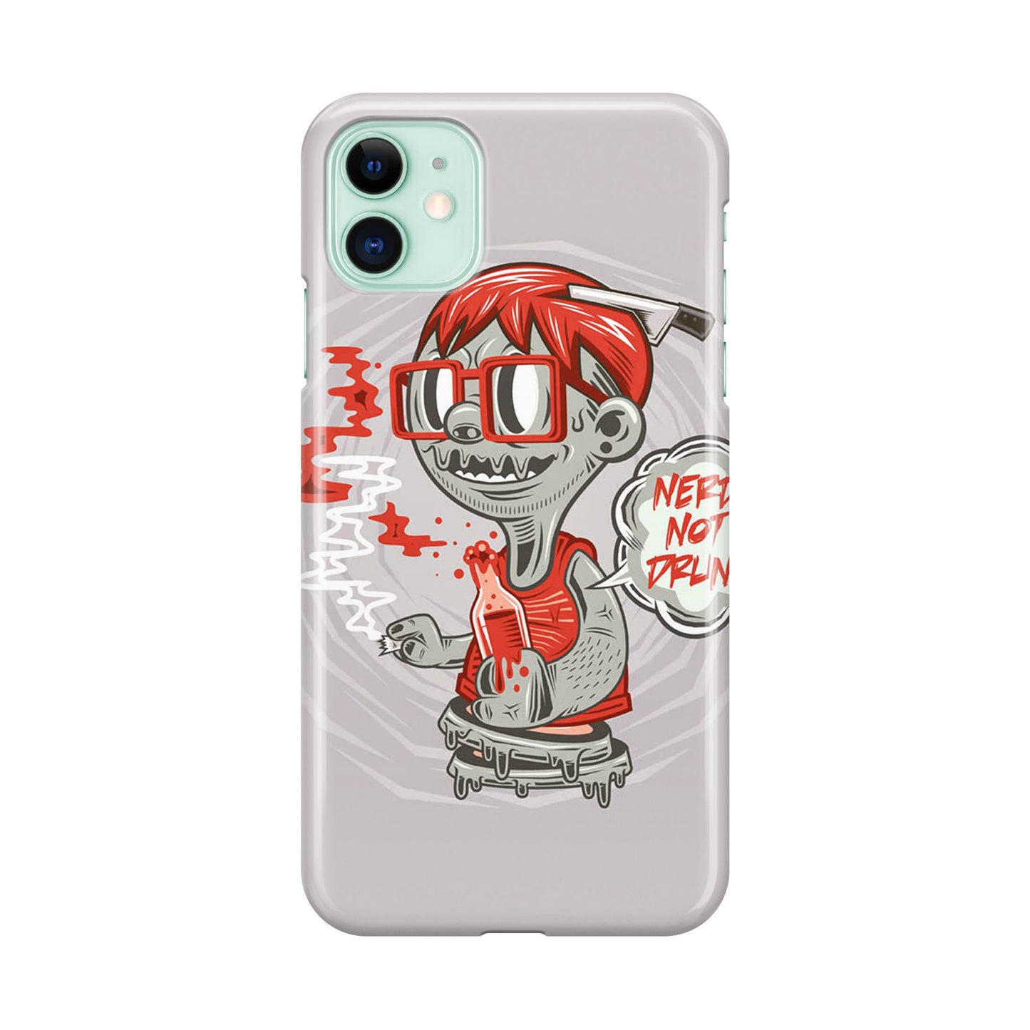 Nerd Not Drunk Zombie iPhone 11 Case