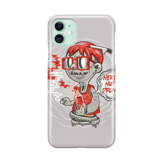 Nerd Not Drunk Zombie iPhone 12 Case