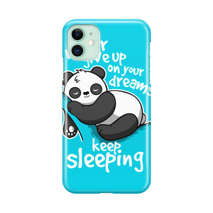 Panda Keep Sleeping iPhone 11 Case