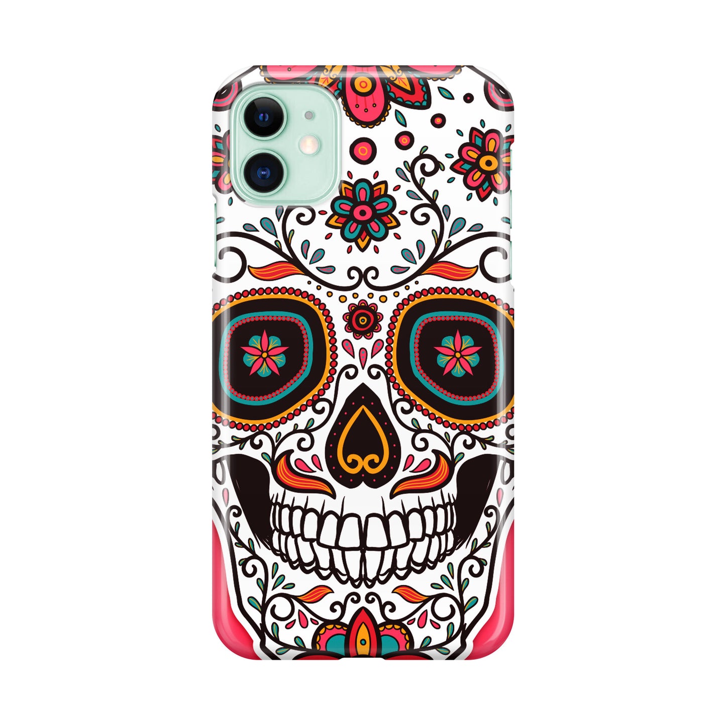 Pink Sugar Skull iPhone 11 Case