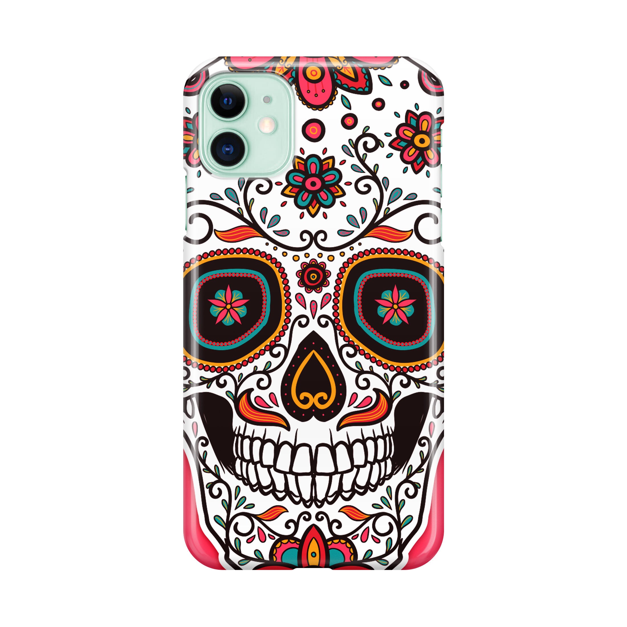 Pink Sugar Skull iPhone 12 Case