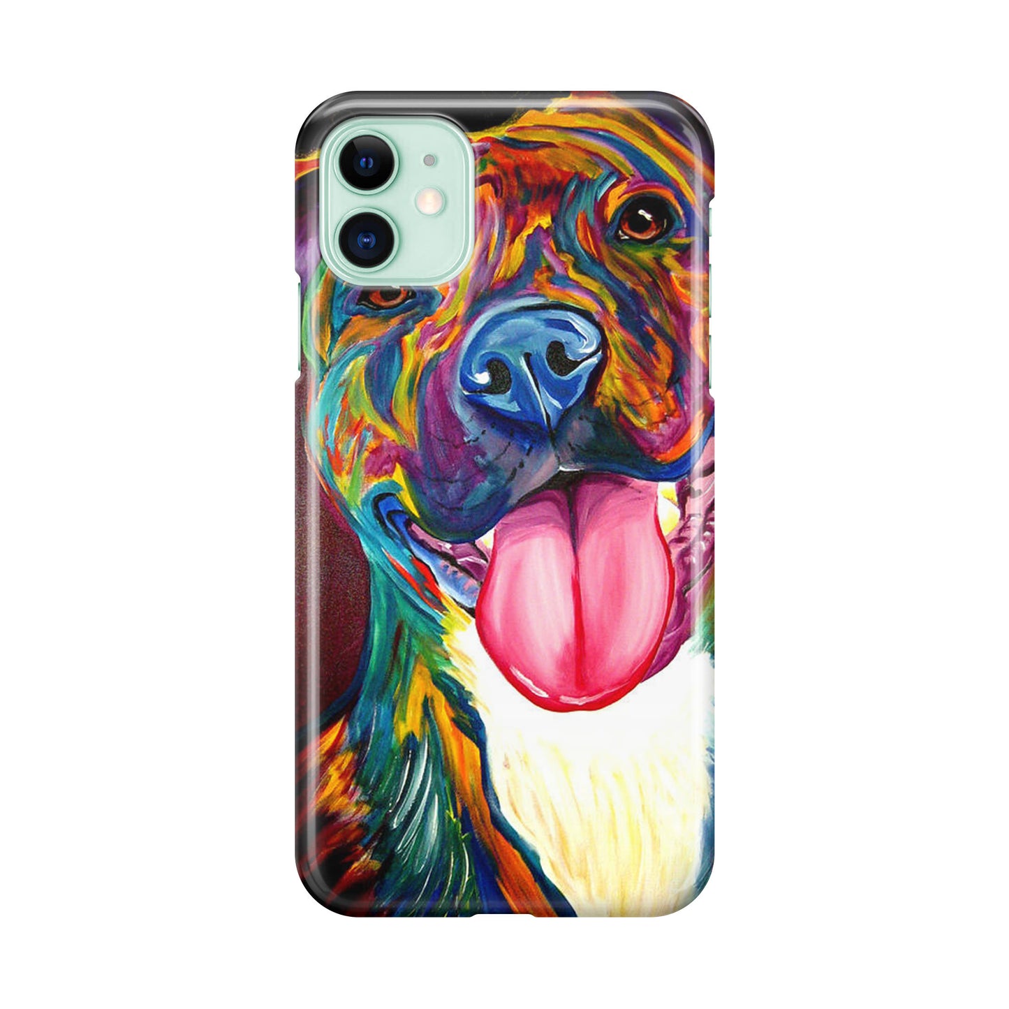 Pitbull Painting Art iPhone 11 Case