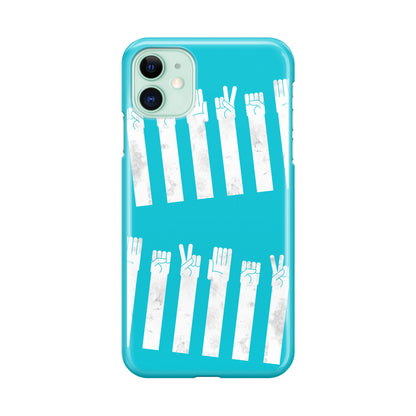 Rock–paper–scissors Zebra Crossing iPhone 11 Case