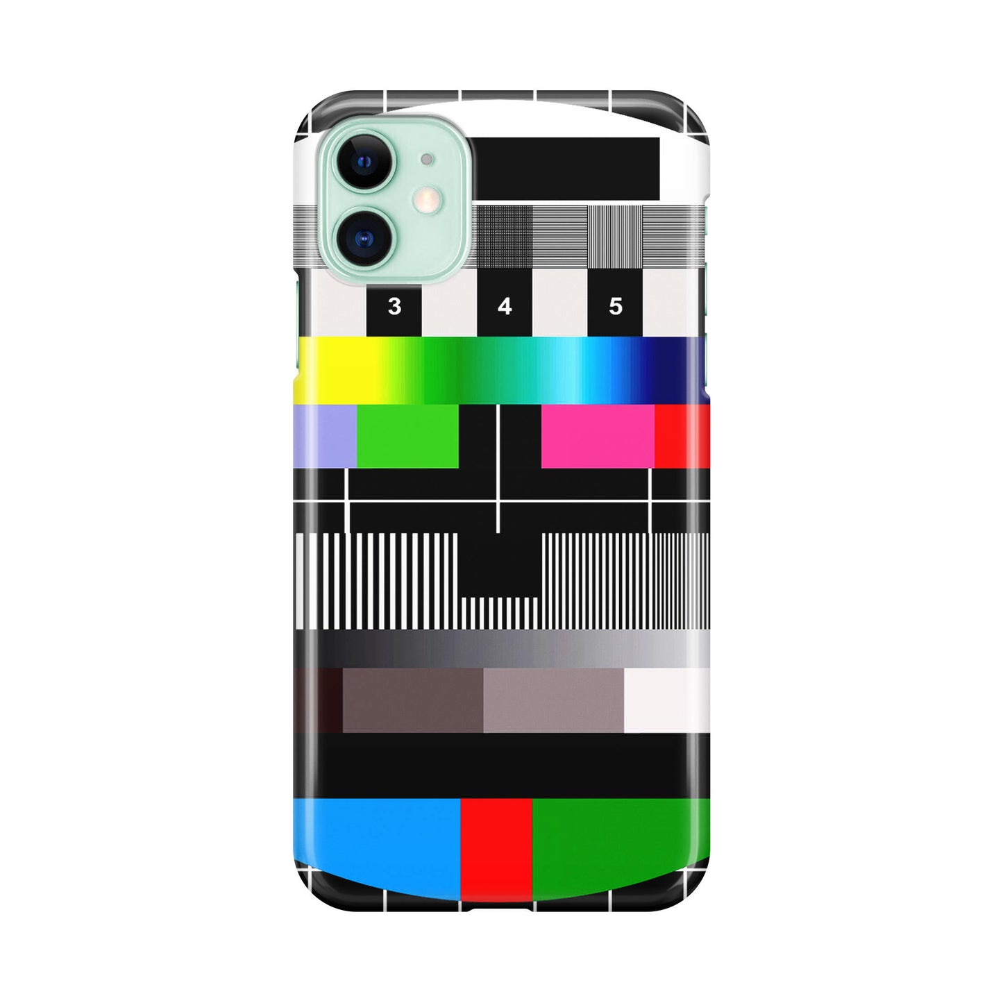 Scheme Pause TV Colorful Mesh iPhone 11 Case