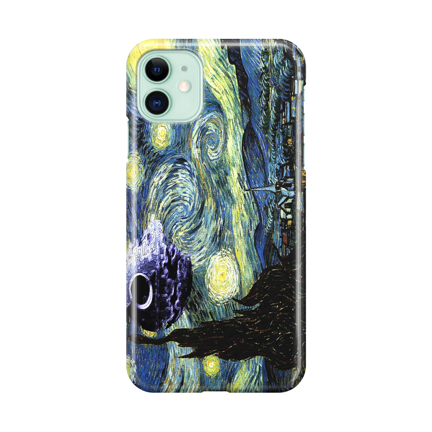 Skellington on a Starry Night iPhone 11 Case