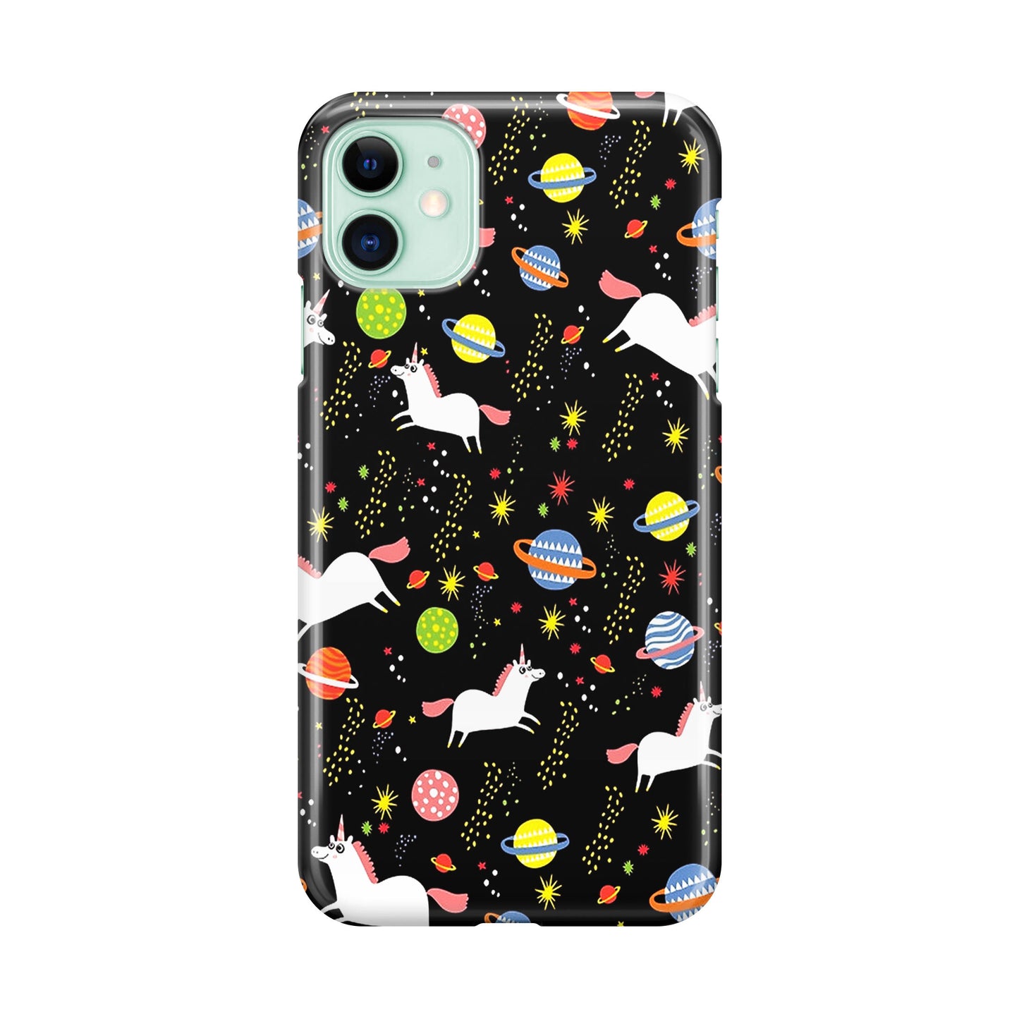 Space Unicorn Pattern iPhone 11 Case