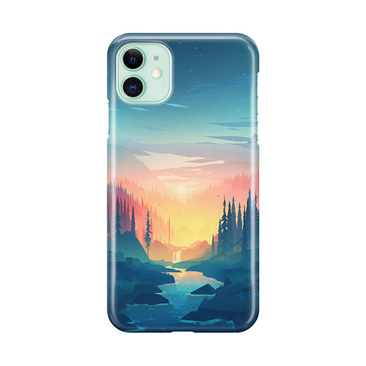 Sunset at The River iPhone 11 Case