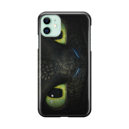 Toothless Dragon Eyes Close Up iPhone 11 Case