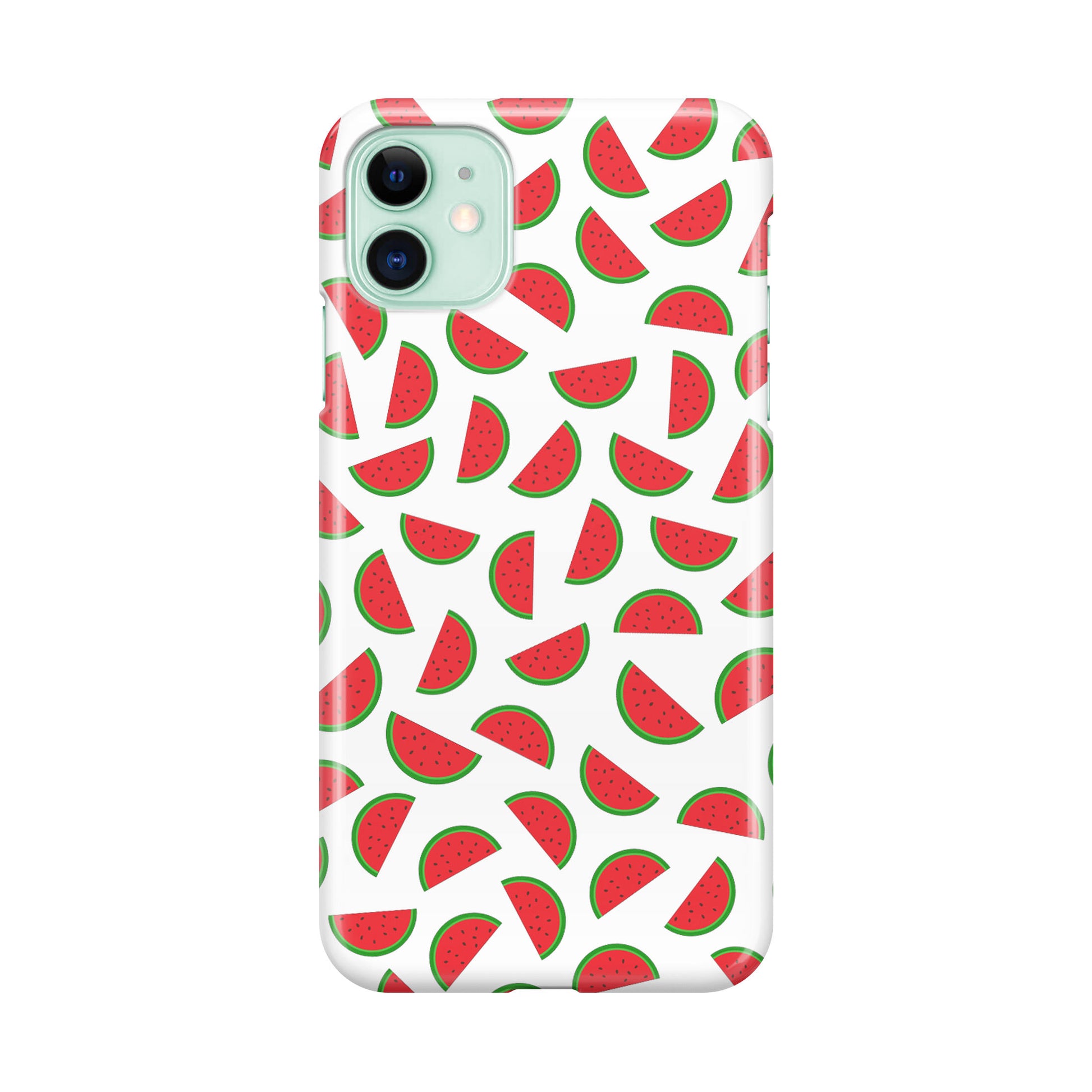 Watermelon Fruit Pattern White iPhone 11 Case