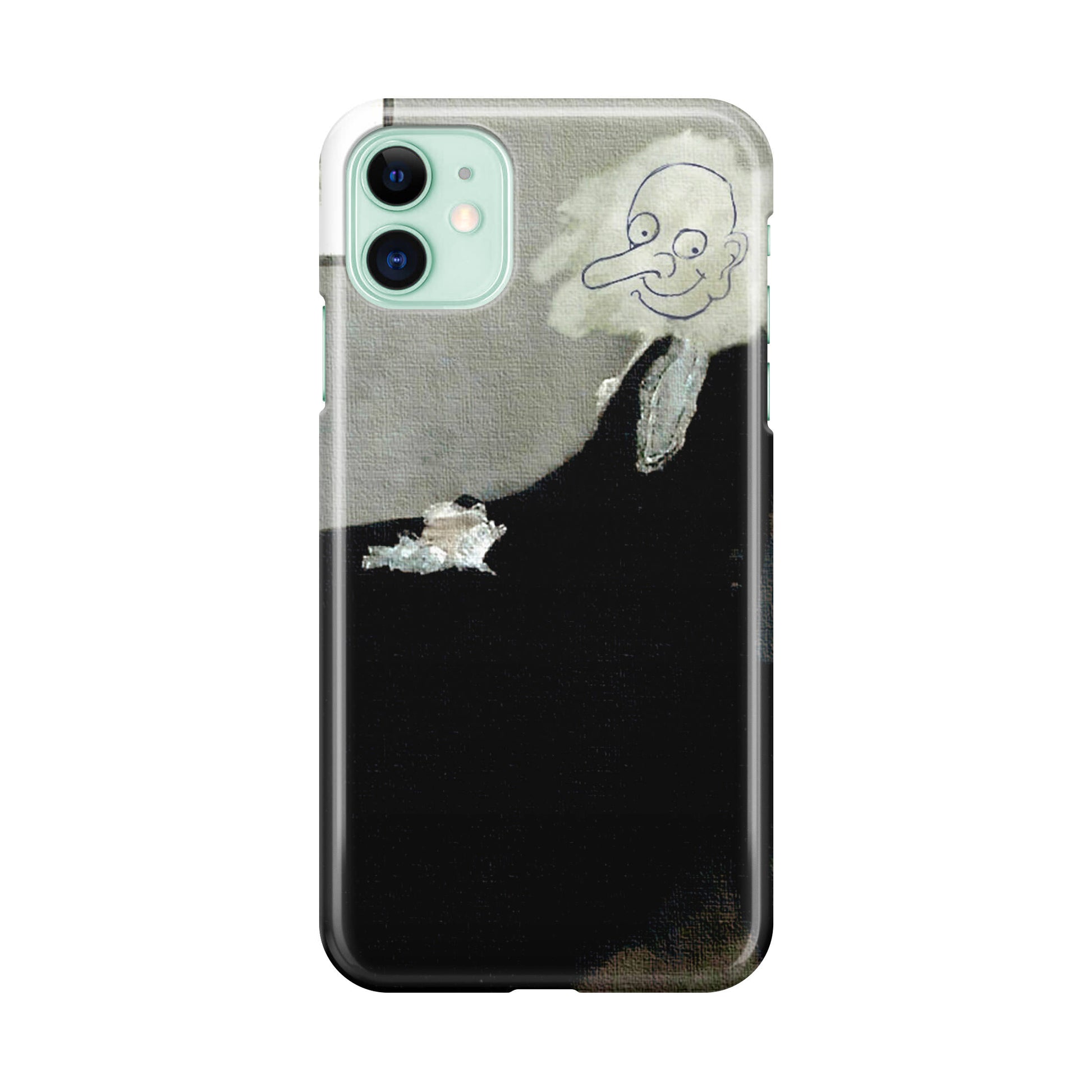 Whistler's Mother by Mr. Bean iPhone 12 mini Case