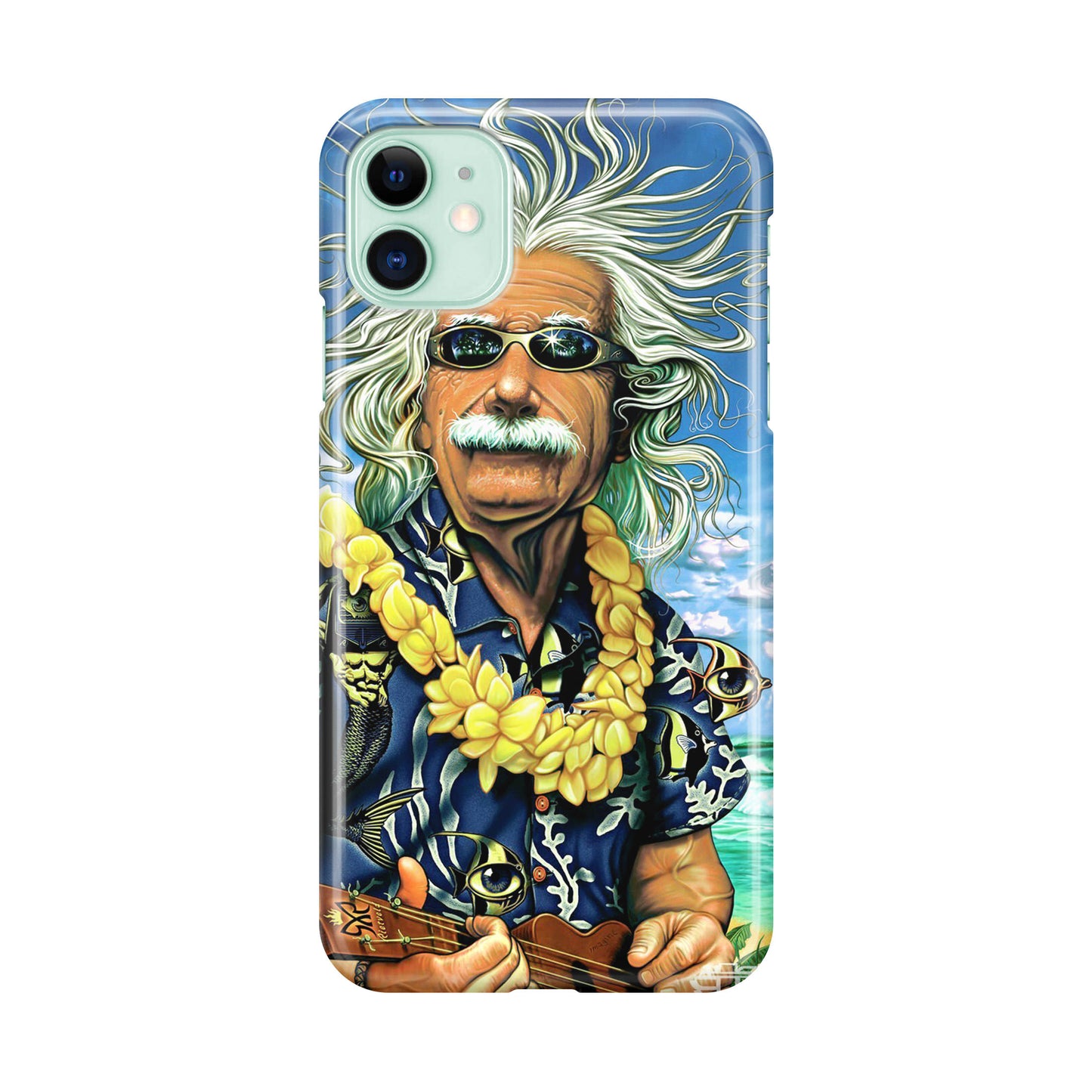 Albert Enstein On Vacation iPhone 12 Case