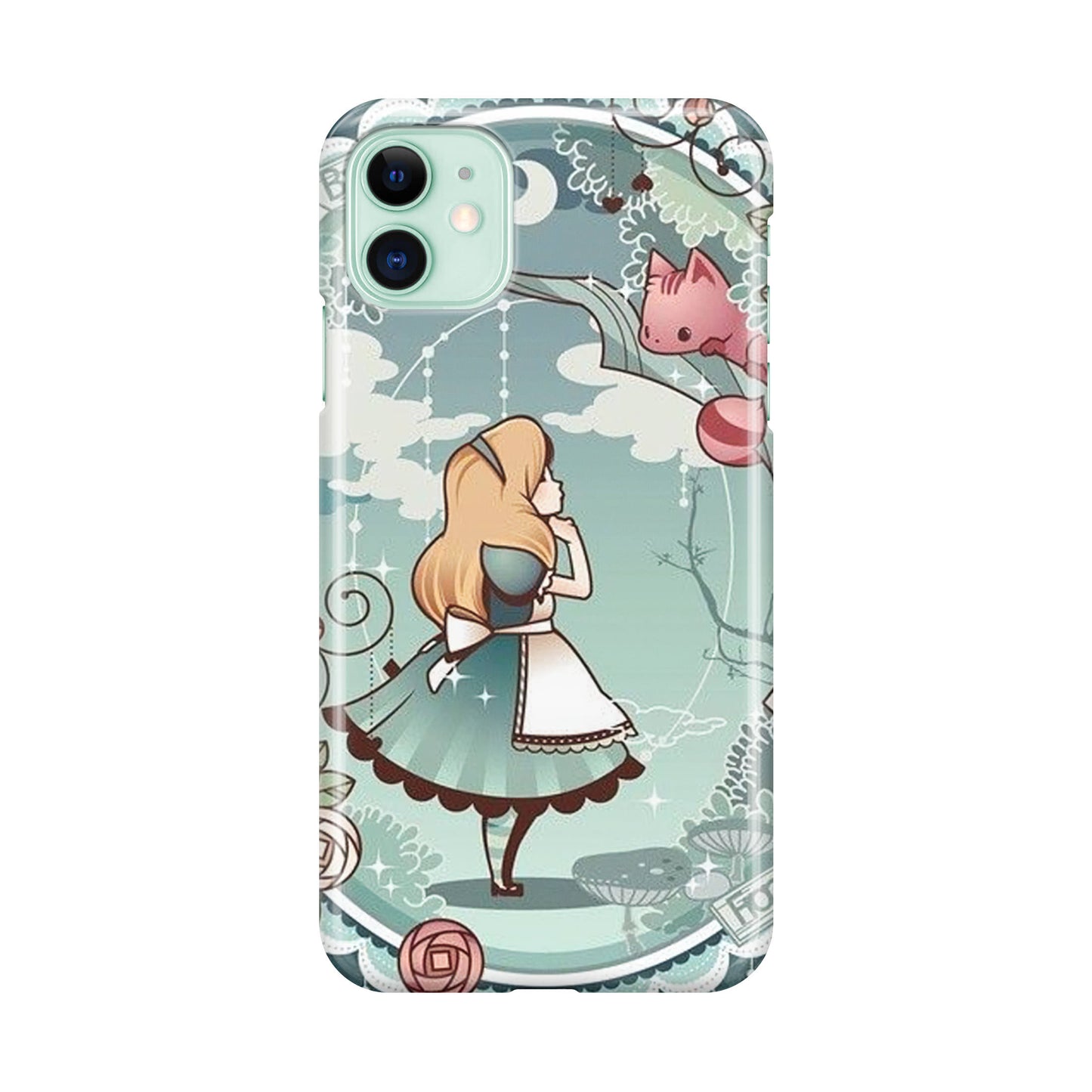 Alice And Cheshire Cat Poster iPhone 12 Case