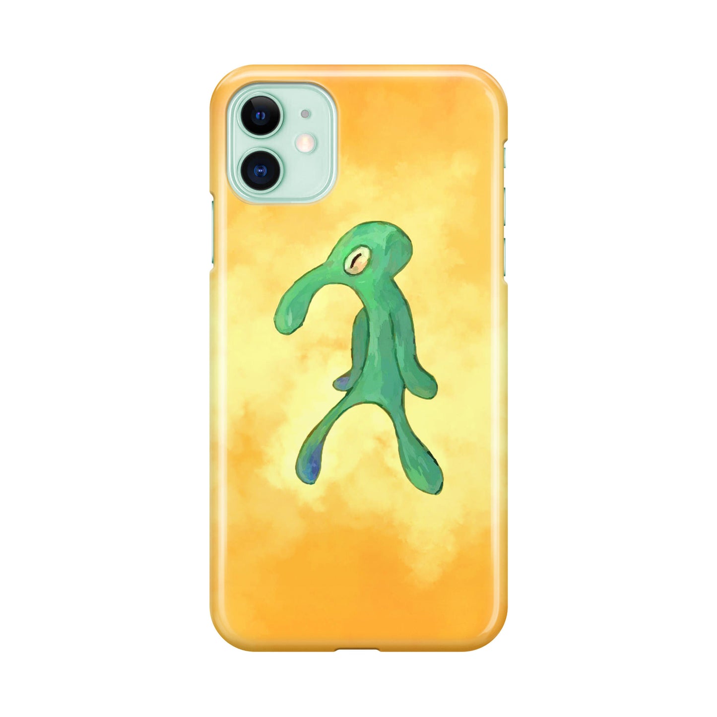 Bold and Brash Squidward Painting iPhone 12 Case