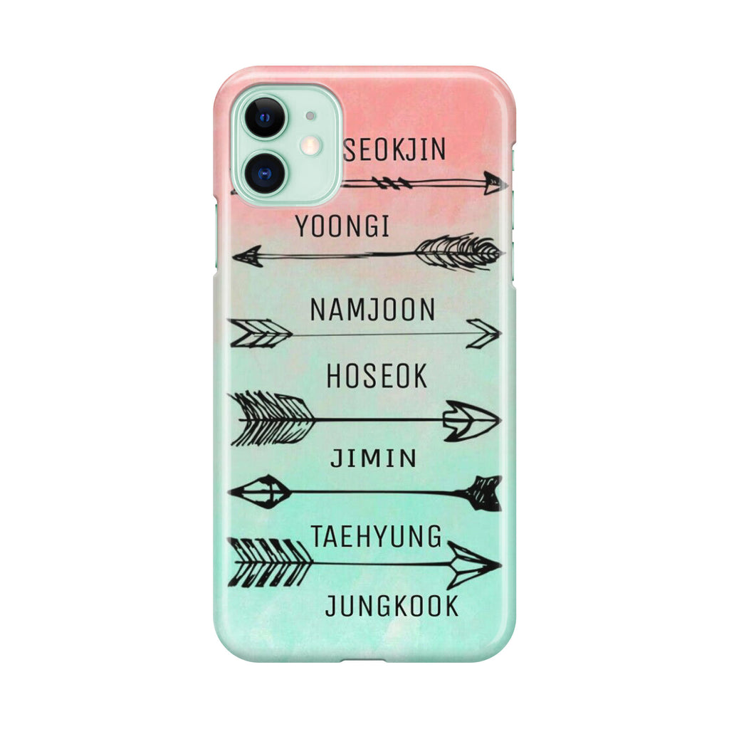 BTS Members Name iPhone 11 Case