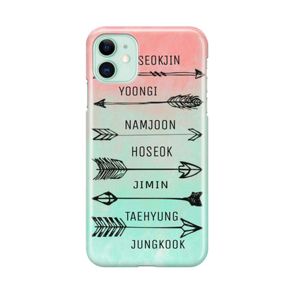 BTS Members Name iPhone 11 Case