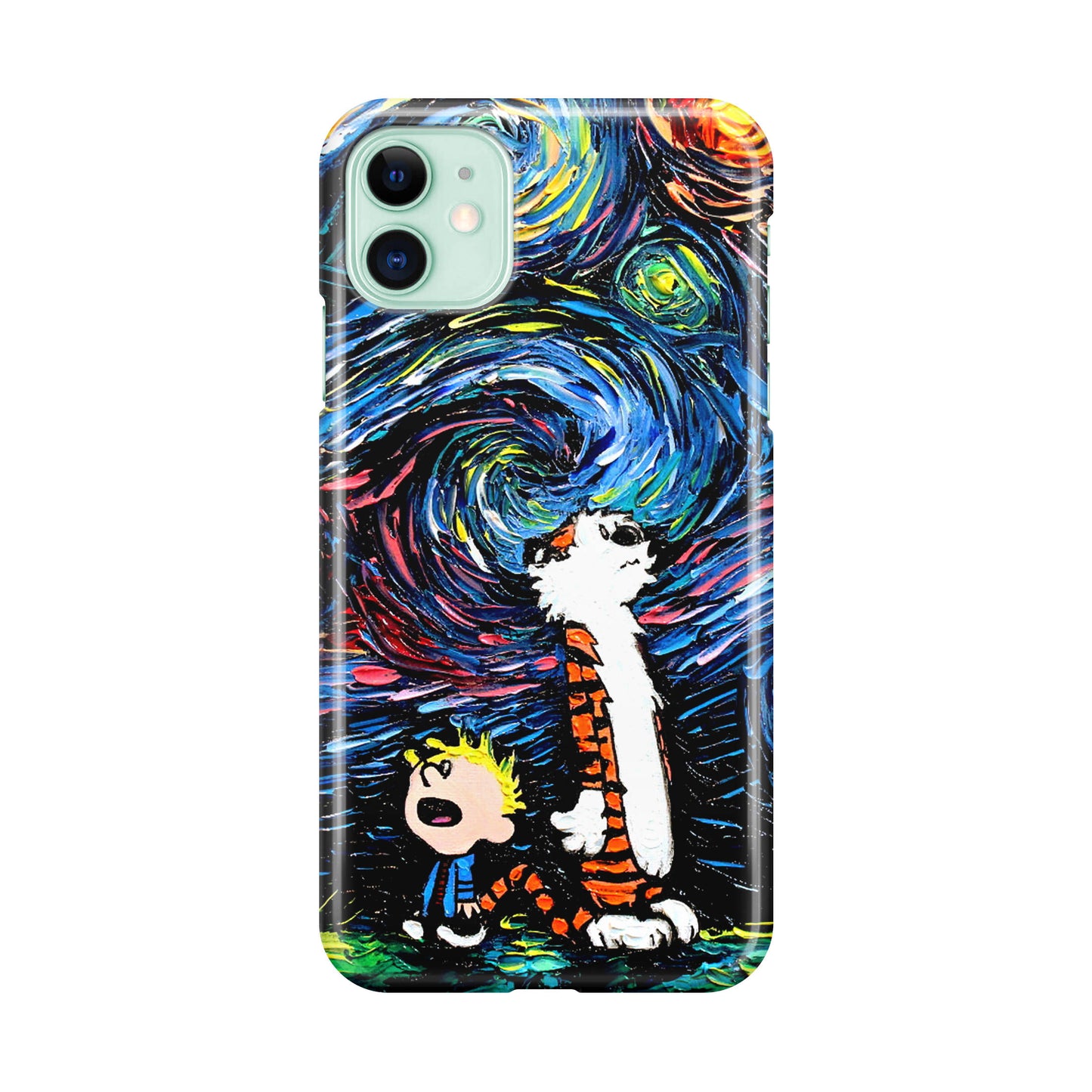 Calvin Art At Starry Night iPhone 12 Case