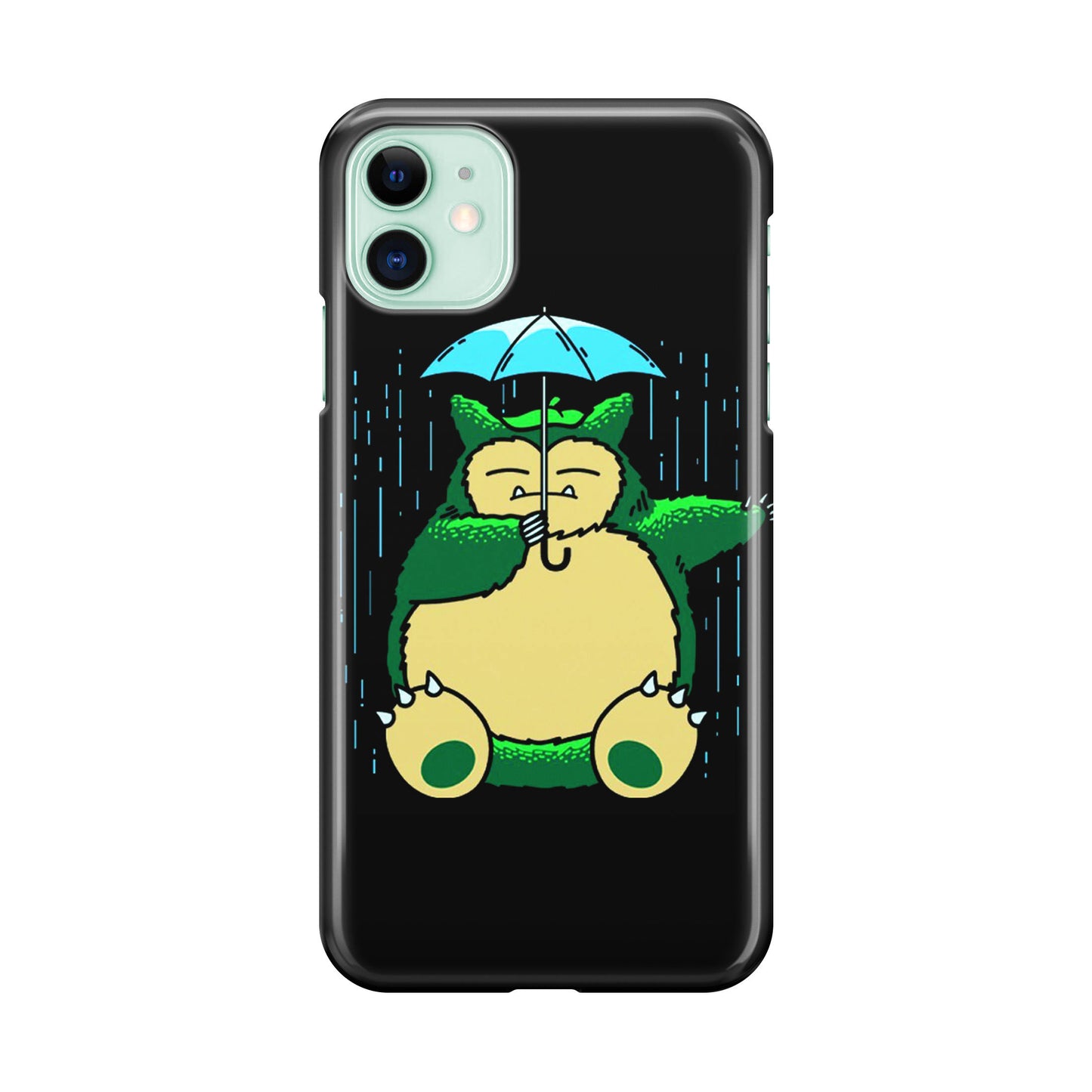 Cute Snorlax Umbrella iPhone 12 Case