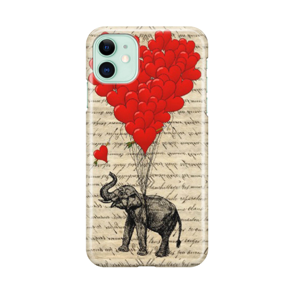 Elephant And Heart iPhone 12 Case