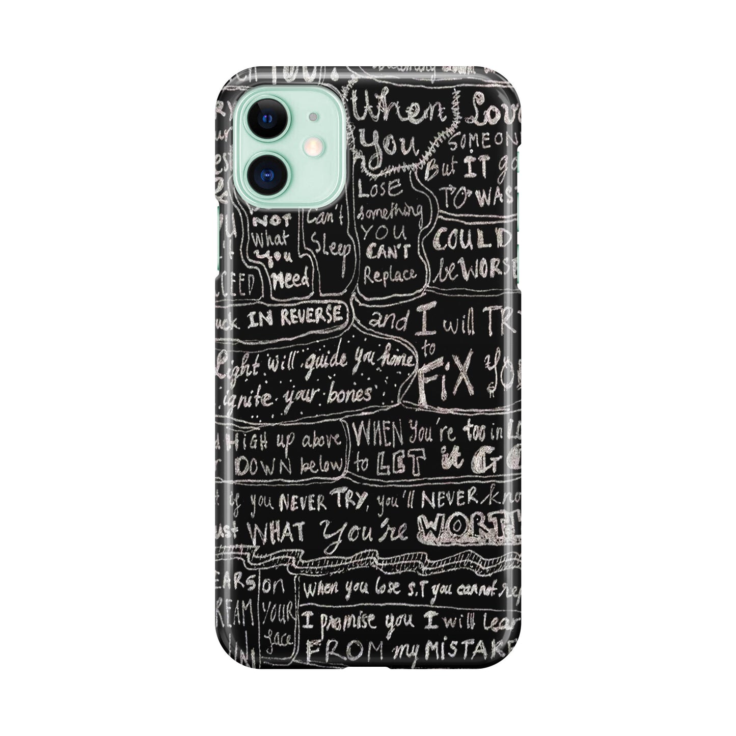 Fix You Lyrics iPhone 12 Case