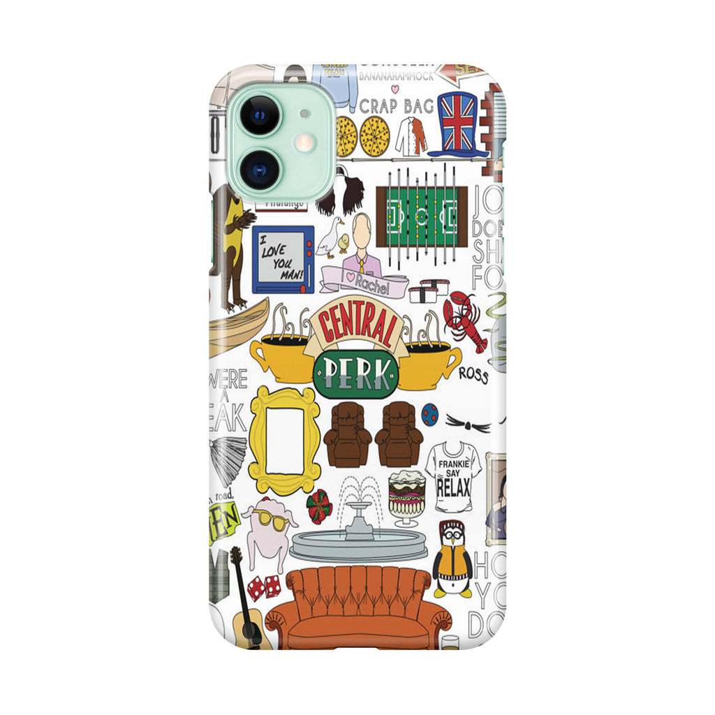 Friends TV Show Central Perk Sticker iPhone 12 Case