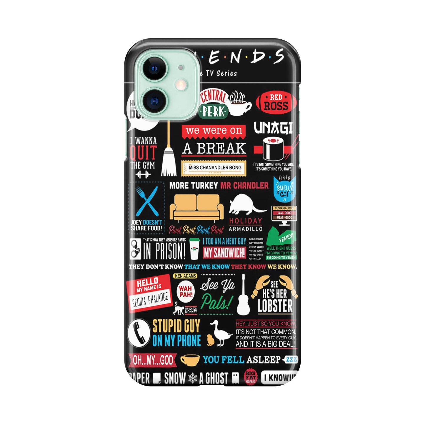 Friends TV Show Quotes Poster iPhone 12 Case