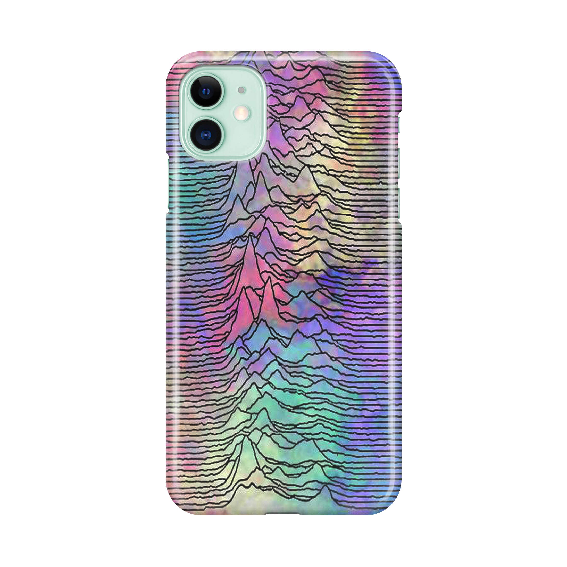 Joy Division Unknown Pleasures Colorful iPhone 12 mini Case