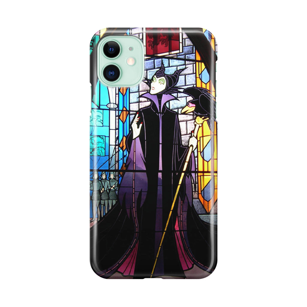 Maleficent Sleeping Beauty Glass Art iPhone 12 Case