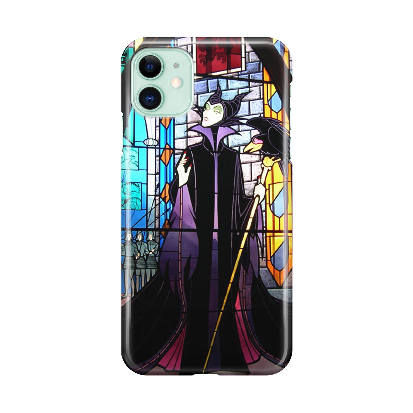 Maleficent Sleeping Beauty Glass Art iPhone 12 Case