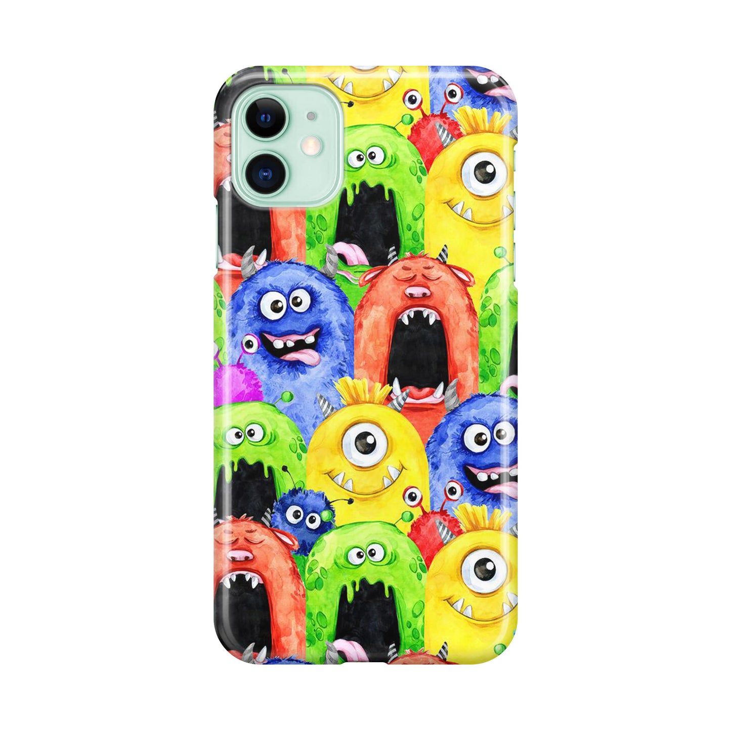 Monster Watercolor Art iPhone 12 Case