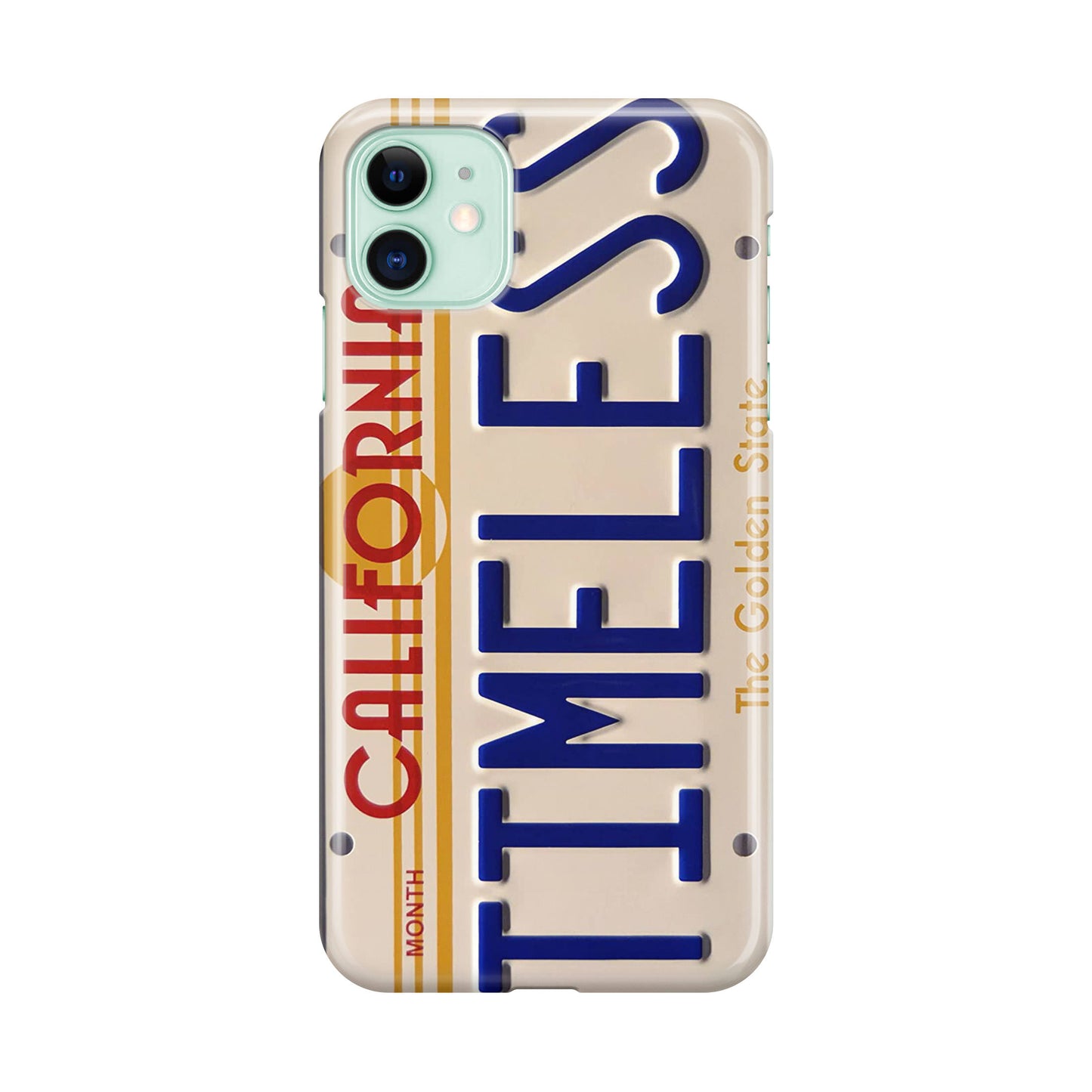 Back to the Future License Plate Timeless iPhone 11 Case